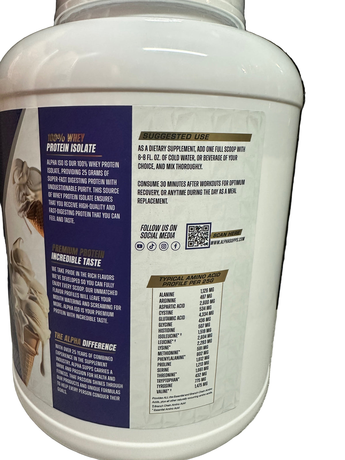 Vanilla Protein Powder – Spartan Nutrition
